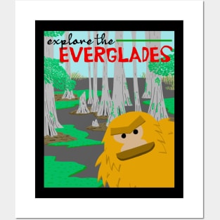 Skunk Ape Explore the Everglades Posters and Art